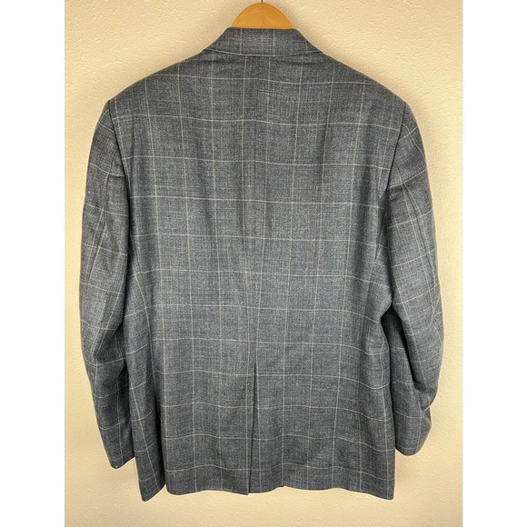 Lauren Ralph Lauren Men's 39R Blue Suit Jacket w/ 3 Buttons & Shoulder Pads - Picture 6 of 13